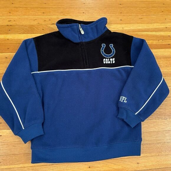NFL Indianapolis Colts blue/black toddler Quarterzip  sweatshirt - Picture 1 of 4